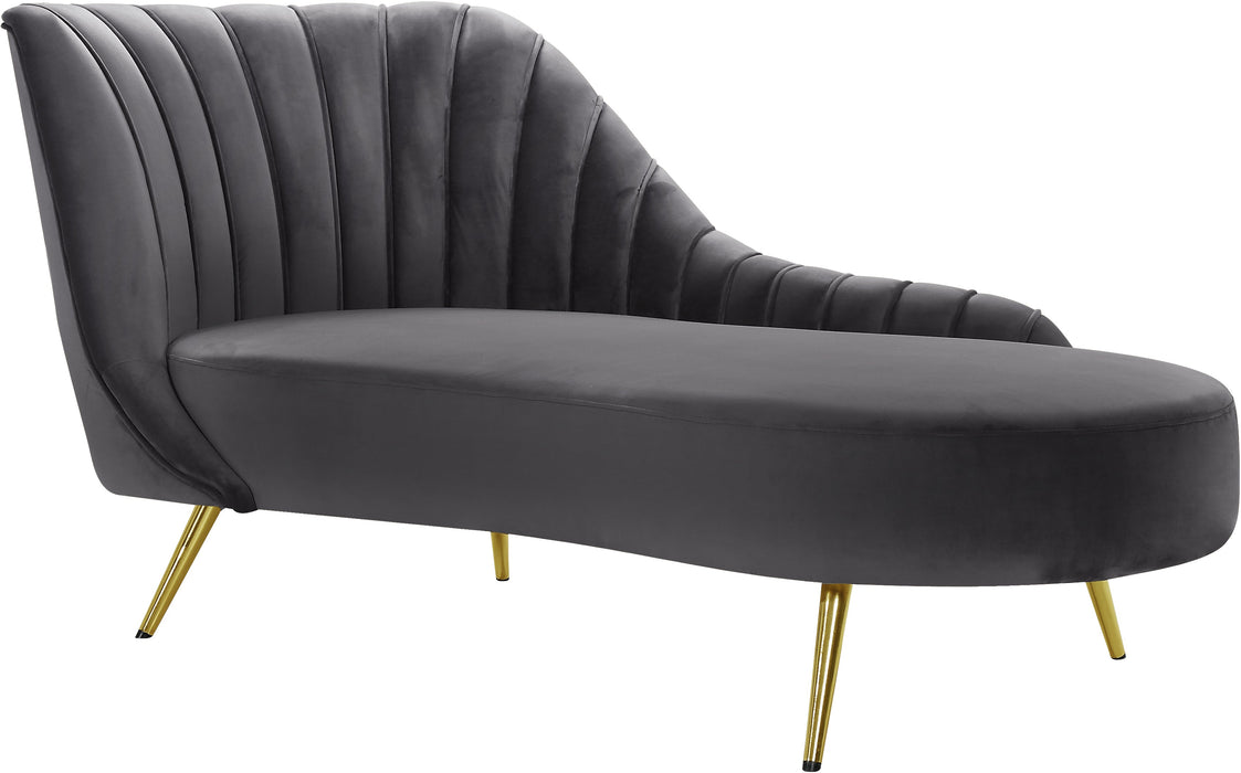 Margo Velvet Chaise - Sterling House Interiors