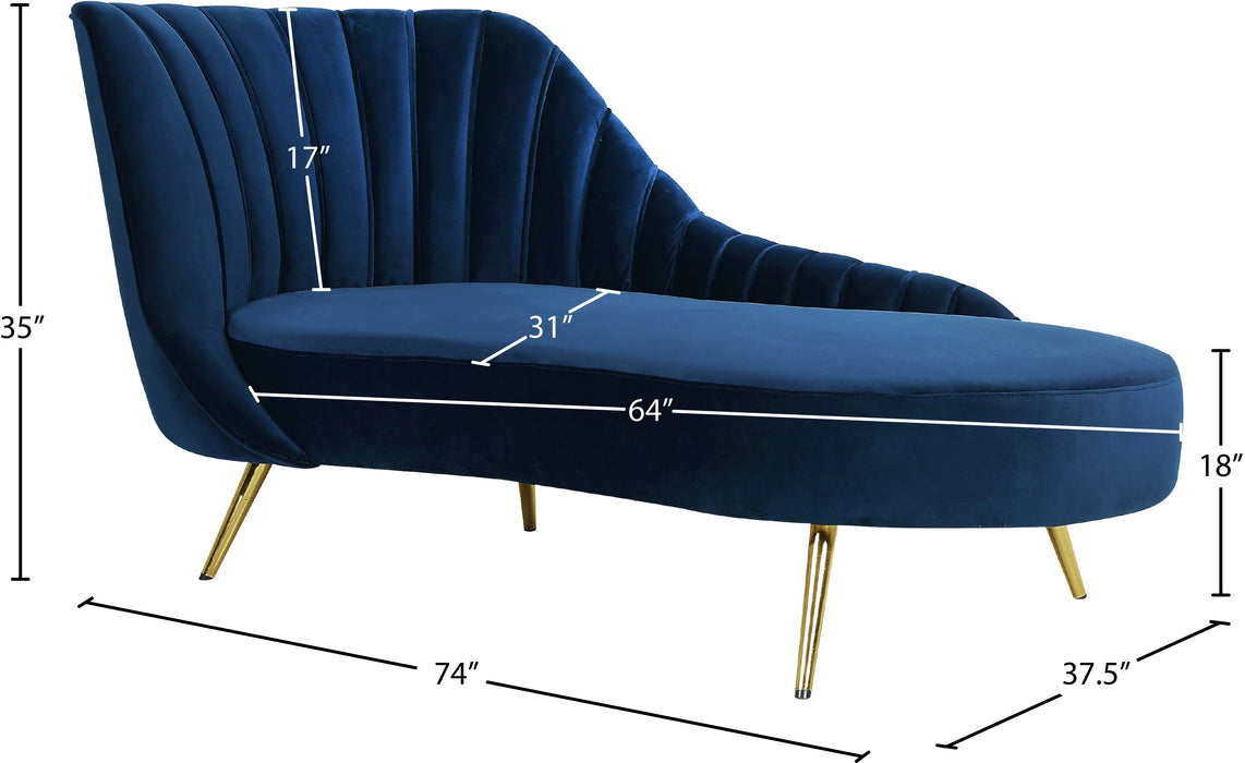 Margo Velvet Chaise - Sterling House Interiors