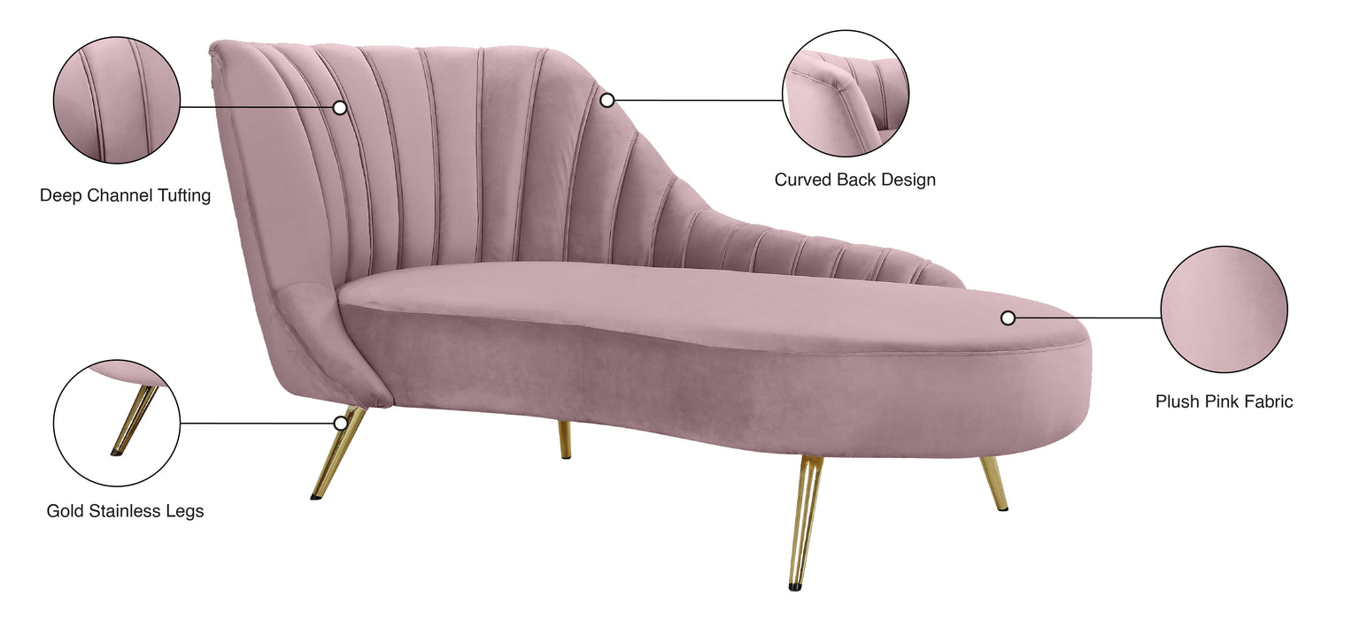 Margo Velvet Chaise - Sterling House Interiors