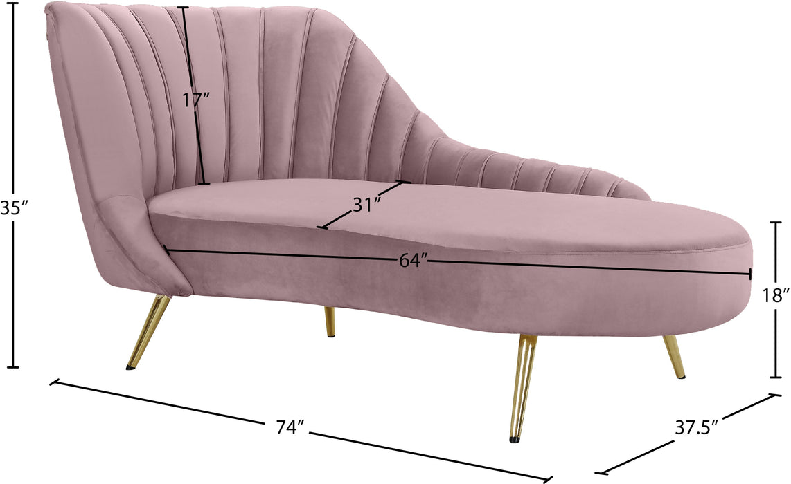 Margo Velvet Chaise - Sterling House Interiors