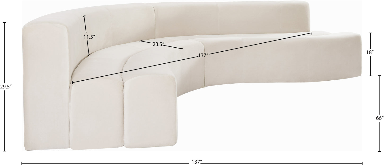 Curl Velvet 2pc. Sectional - Sterling House Interiors