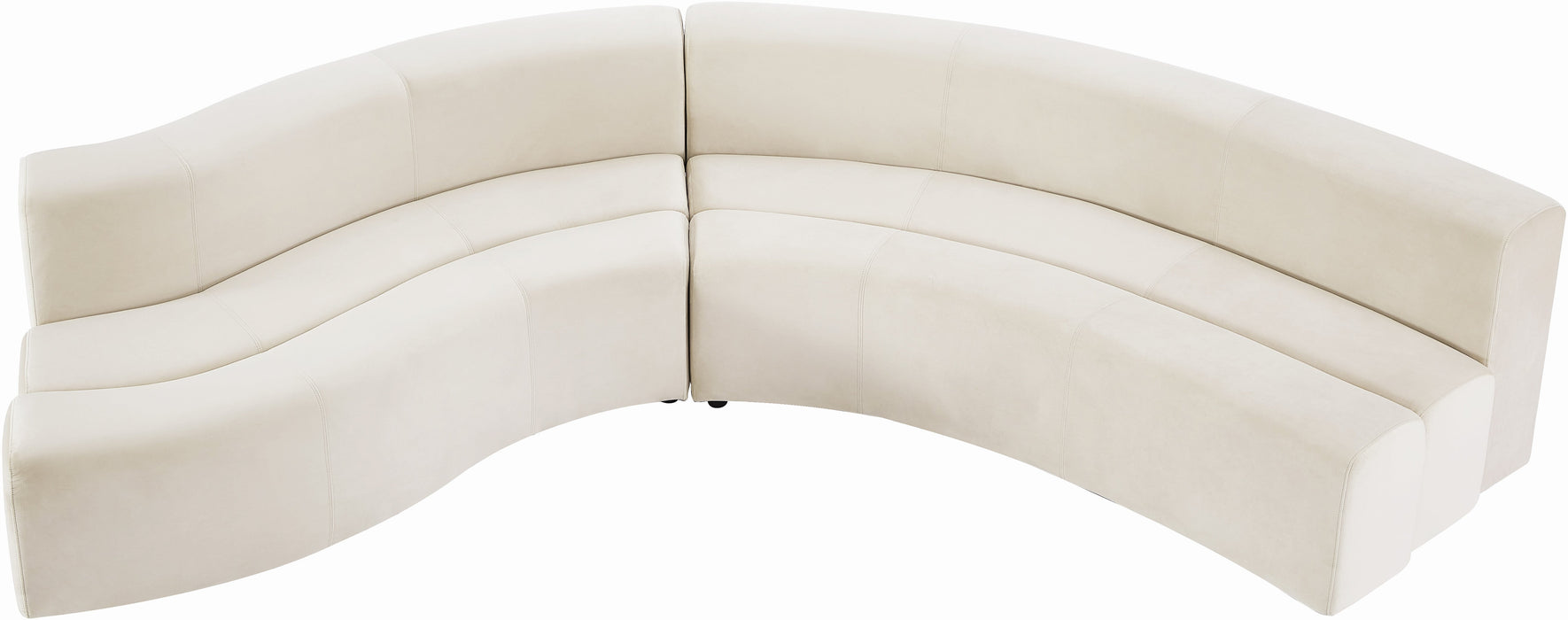 Curl Velvet 2pc. Sectional - Sterling House Interiors