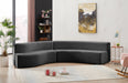 Curl Velvet 2pc. Sectional - Sterling House Interiors