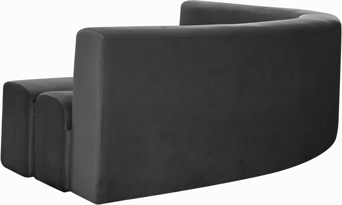 Curl Velvet 2pc. Sectional - Sterling House Interiors