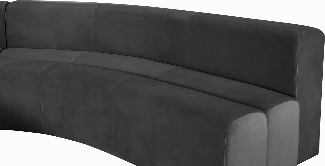 Curl Velvet 2pc. Sectional - Sterling House Interiors