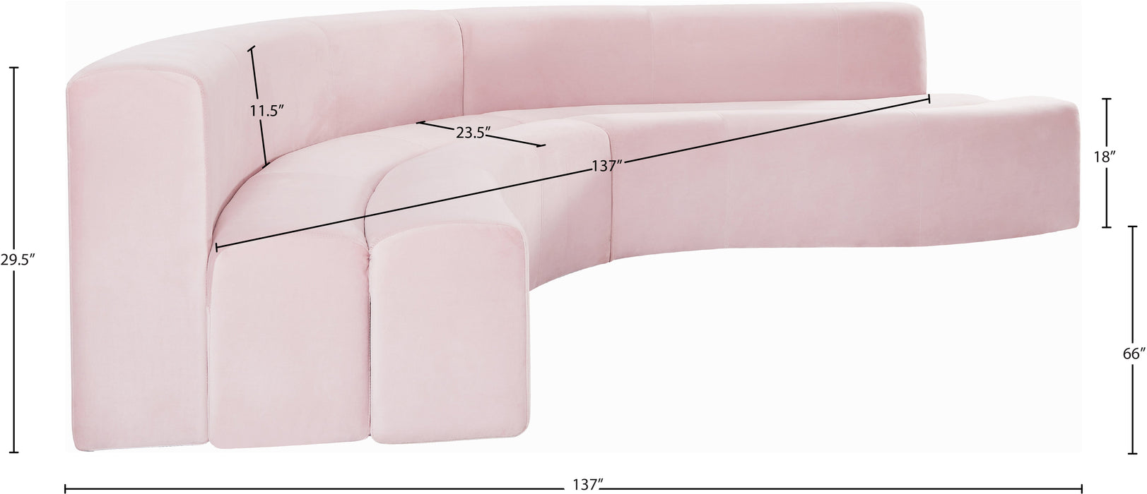 Curl Velvet 2pc. Sectional - Sterling House Interiors