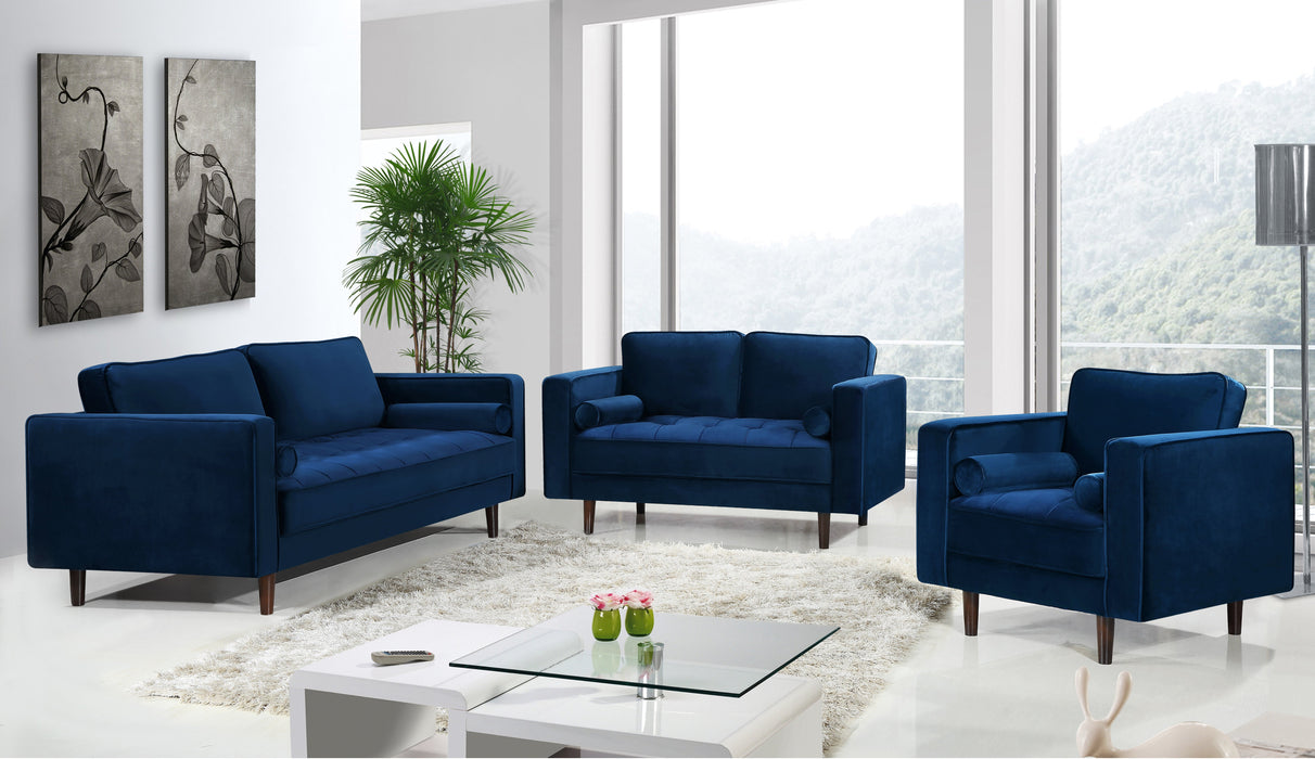 Emily Velvet Loveseat - Sterling House Interiors