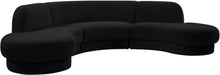 Rosa Velvet 3pc. Sectional (3 Boxes) - Sterling House Interiors