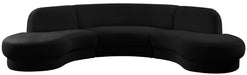 Rosa Velvet 3pc. Sectional (3 Boxes) - Sterling House Interiors