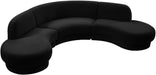 Rosa Velvet 3pc. Sectional (3 Boxes) - Sterling House Interiors