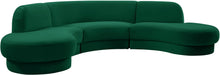 Rosa Velvet 3pc. Sectional (3 Boxes) - Sterling House Interiors