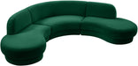 Rosa Velvet 3pc. Sectional (3 Boxes) - Sterling House Interiors