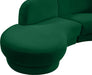 Rosa Velvet 3pc. Sectional (3 Boxes) - Sterling House Interiors