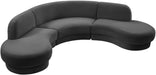 Rosa Velvet 3pc. Sectional (3 Boxes) - Sterling House Interiors