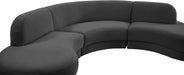 Rosa Velvet 3pc. Sectional (3 Boxes) - Sterling House Interiors