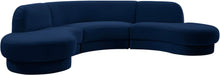 Rosa Velvet 3pc. Sectional (3 Boxes) - Sterling House Interiors