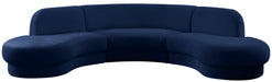Rosa Velvet 3pc. Sectional (3 Boxes) - Sterling House Interiors