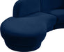 Rosa Velvet 3pc. Sectional (3 Boxes) - Sterling House Interiors