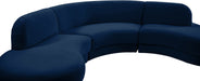 Rosa Velvet 3pc. Sectional (3 Boxes) - Sterling House Interiors