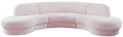 Rosa Velvet 3pc. Sectional (3 Boxes) - Sterling House Interiors