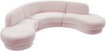 Rosa Velvet 3pc. Sectional (3 Boxes) - Sterling House Interiors