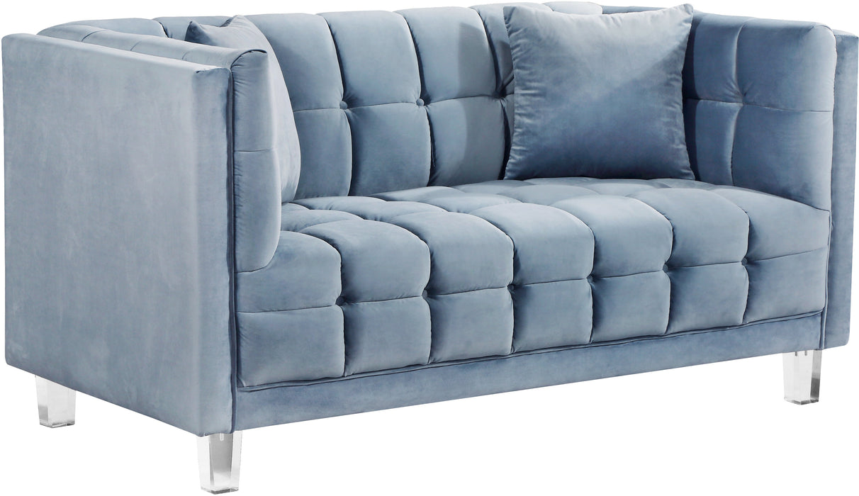 Mariel Velvet Loveseat - Sterling House Interiors