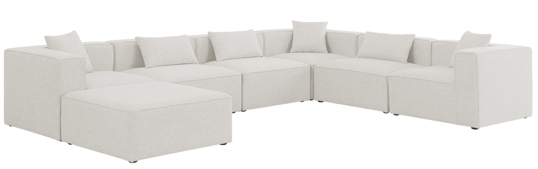 Cube Durable Linen Modular Sectional - Sterling House Interiors