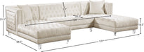 Moda Velvet 3pc. Sectional - Sterling House Interiors