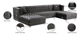 Moda Velvet 3pc. Sectional - Sterling House Interiors