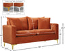 Naomi Velvet Loveseat - Sterling House Interiors