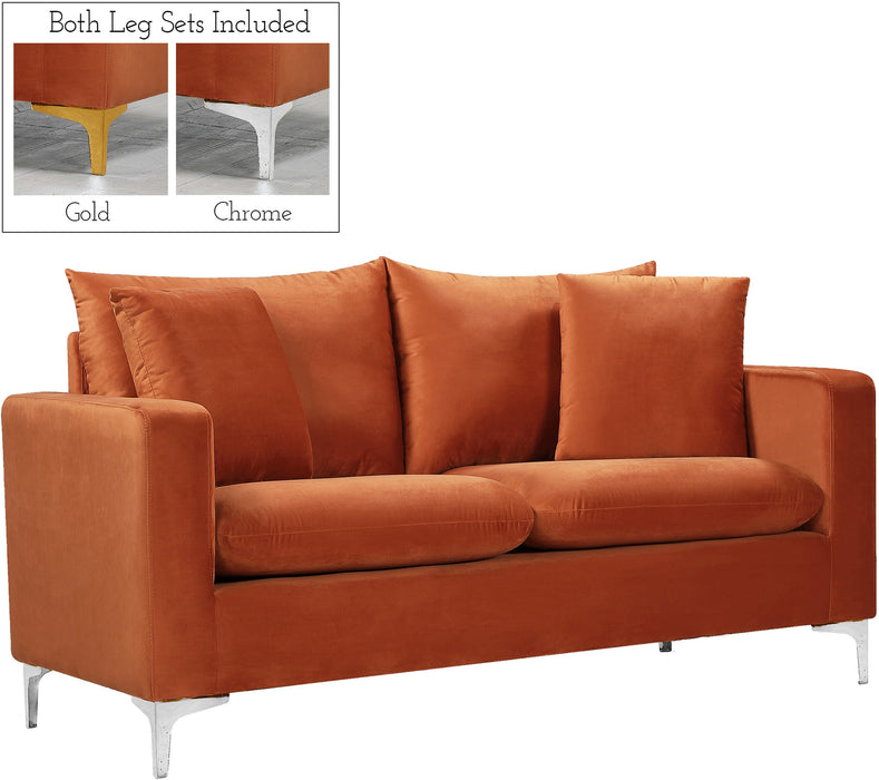 Naomi Velvet Loveseat - Sterling House Interiors