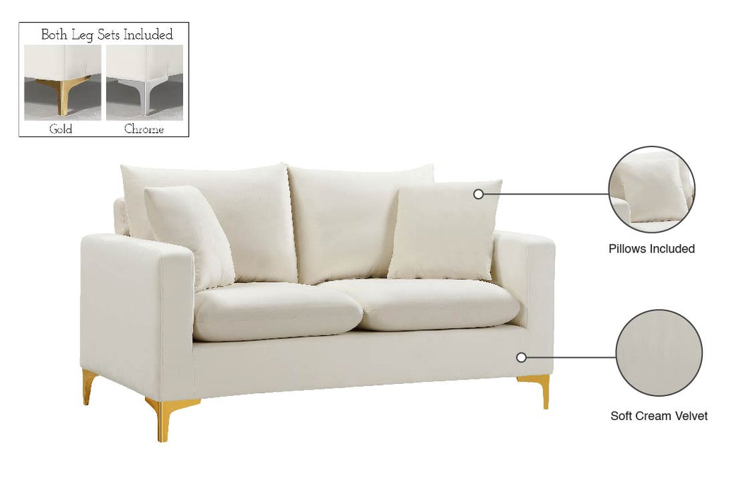 Naomi Velvet Loveseat - Sterling House Interiors