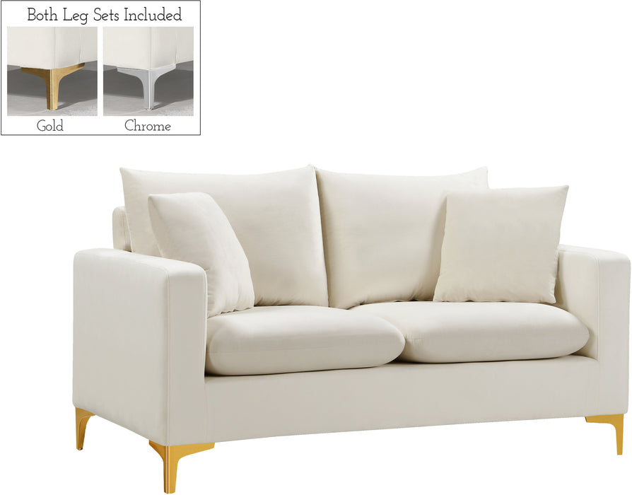 Naomi Velvet Loveseat - Sterling House Interiors