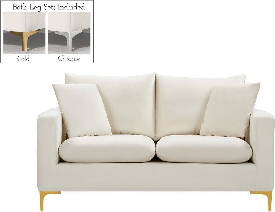 Naomi Velvet Loveseat - Sterling House Interiors