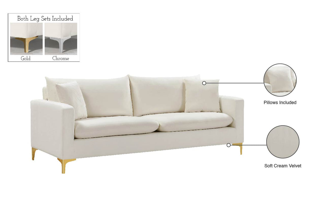 Naomi Velvet Sofa - Sterling House Interiors