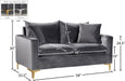 Naomi Velvet Loveseat - Sterling House Interiors