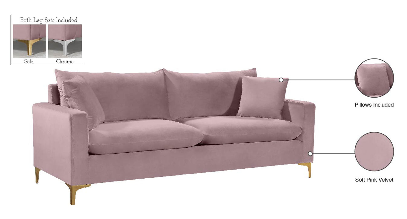 Naomi Velvet Sofa - Sterling House Interiors