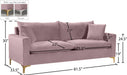 Naomi Velvet Sofa - Sterling House Interiors