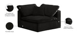 Cozy Navy Velvet Corner Chair - Sterling House Interiors