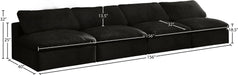 Cozy Velvet Cloud Modular Armless Sofa - Sterling House Interiors
