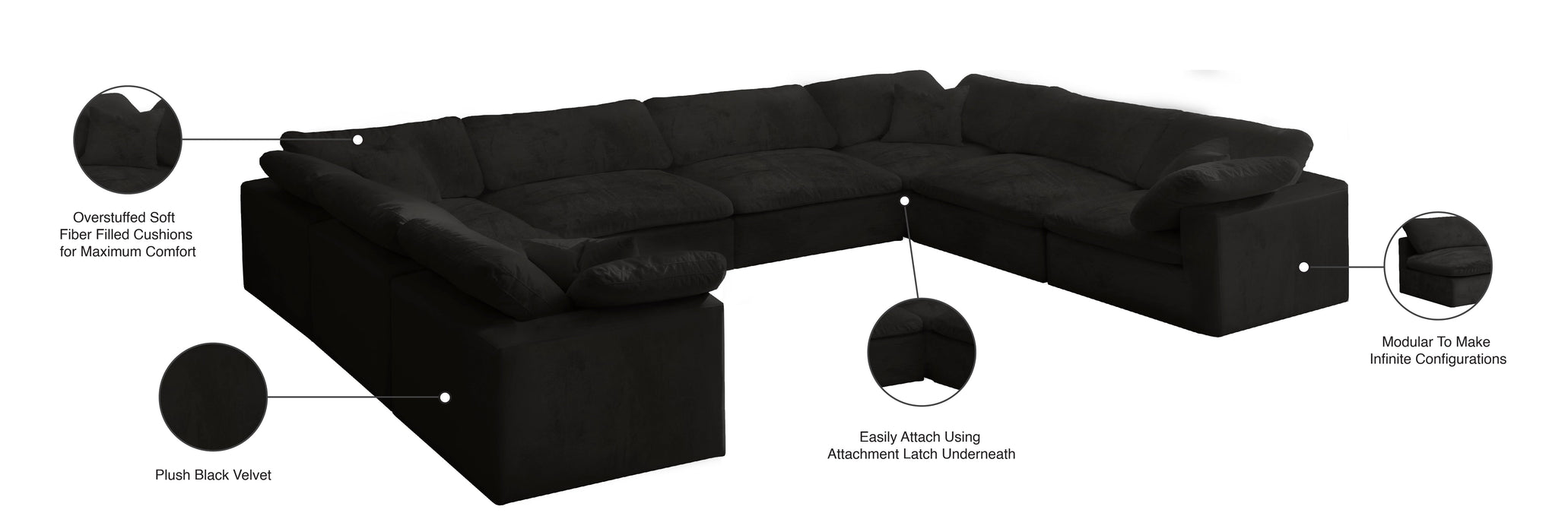 Cozy Velvet Cloud Modular Sectional - Sterling House Interiors