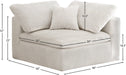 Cozy Navy Velvet Corner Chair - Sterling House Interiors