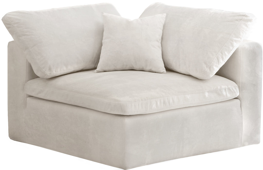 Cozy Navy Velvet Corner Chair - Sterling House Interiors