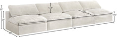 Cozy Velvet Cloud Modular Armless Sofa - Sterling House Interiors