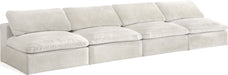 Cozy Velvet Cloud Modular Armless Sofa - Sterling House Interiors