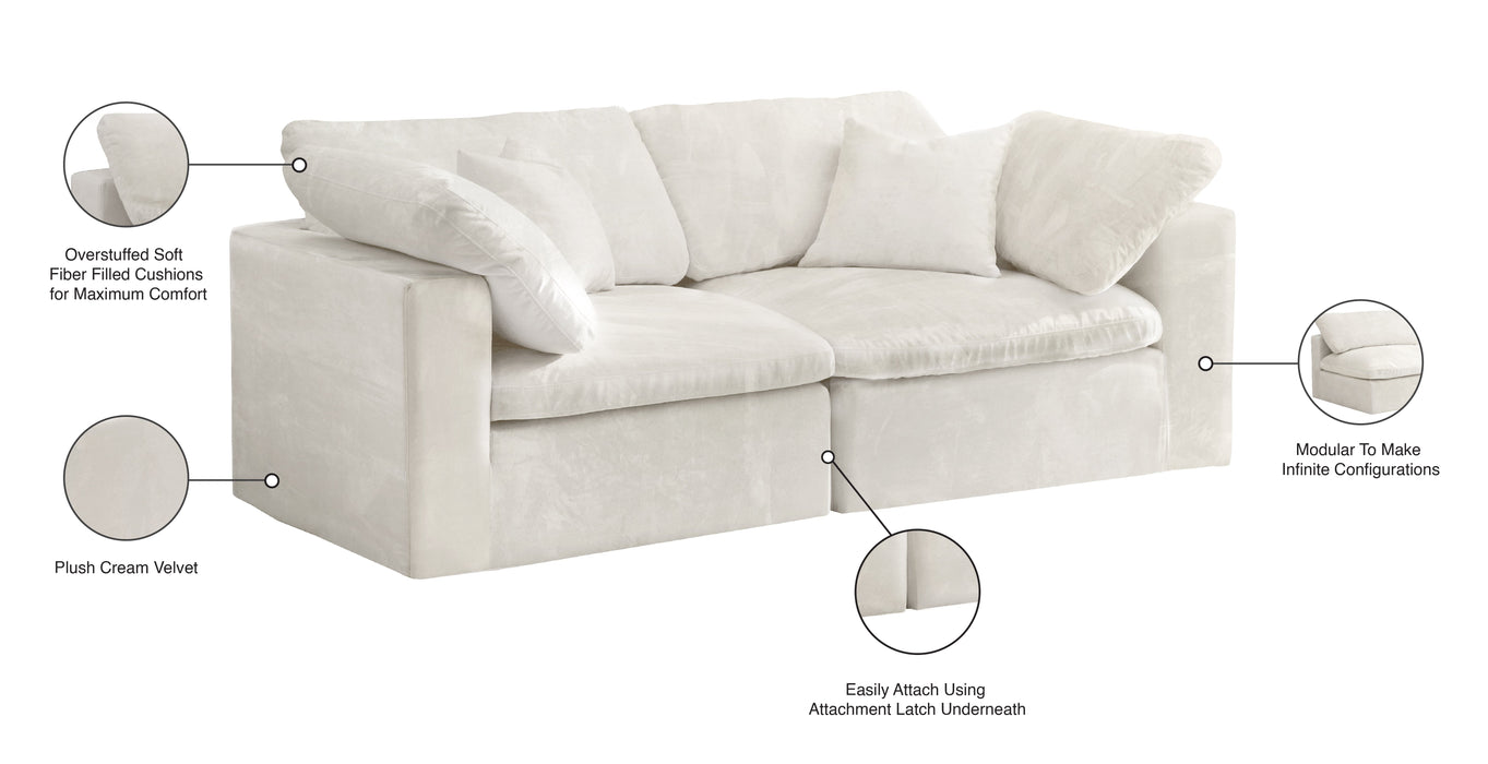 Cozy Velvet Cloud Modular Sofa - Sterling House Interiors