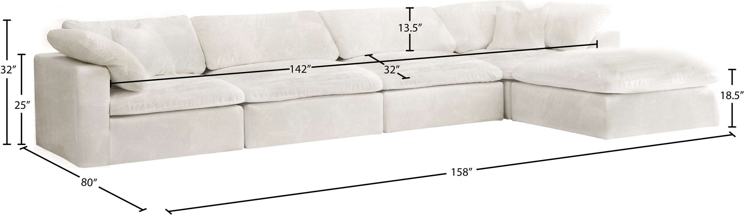 Cozy Velvet Cloud Modular Sectional - Sterling House Interiors