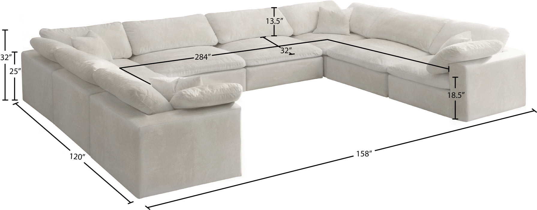 Cozy Velvet Cloud Modular Sectional - Sterling House Interiors