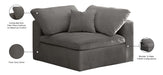 Cozy Navy Velvet Corner Chair - Sterling House Interiors