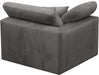 Cozy Navy Velvet Corner Chair - Sterling House Interiors